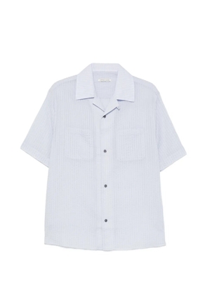 Carter Young pocket seersucker shirt - Blue