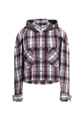 Maison MIHARA YASUHIRO hooded checkered hoodie - White