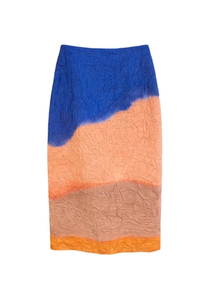 Ulla Johnson Inez satin midi pencil skirt - Orange