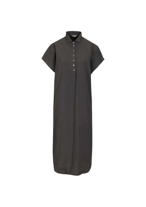 Barena Serafina Tendon raglan-sleeve midi dress - Grey