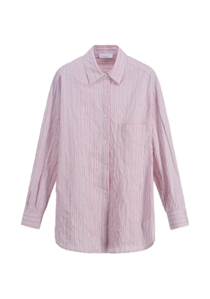 Roberto Collina striped wrinkled shirt - Pink