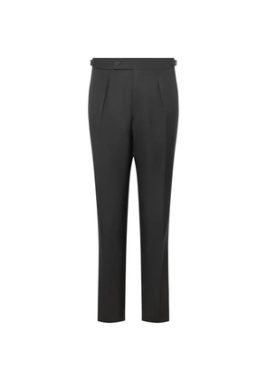 FRANZESE COLLECTION pleat buckle trousers - Black