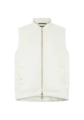 Moorer zipped sleeveless vest - Neutrals