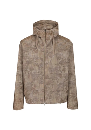 Herno jacquard hooded jacket - Neutrals