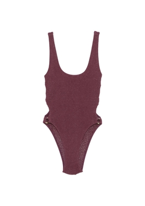 Bond-eye Madison ring-detail swimsuit - Purple
