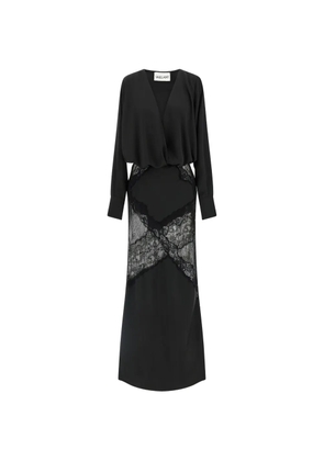 VAILLANT STUDIO draped lace bolero dress - Black