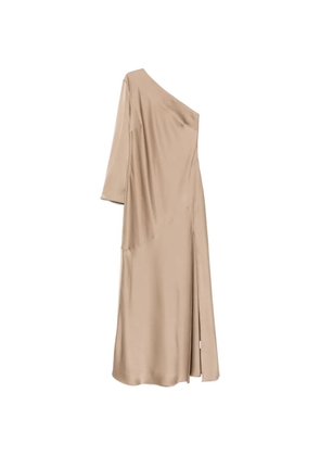 Pennyblack one-shoulder slit maxi dress - Neutrals