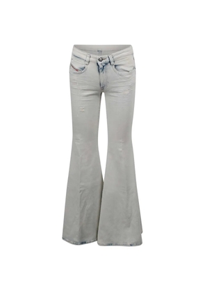 Diesel distressed flared jeans - White