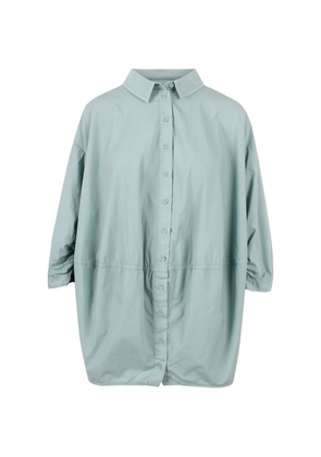 Black Label buttoned mini shirt dress - Blue