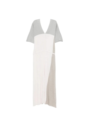 Lorena Antoniazzi V-neck colourblock dress - Neutrals