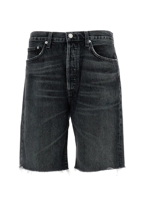 AGOLDE Anson buttoned shorts - Black