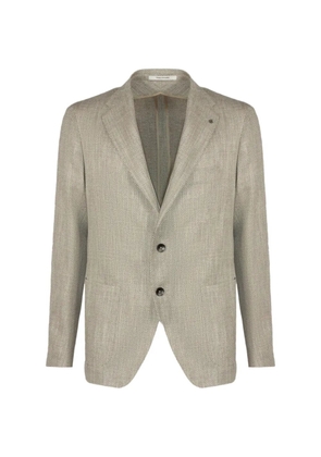 Tagliatore herringbone button jacket - Neutrals