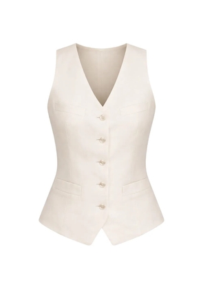 Lauren Ralph Lauren buttoned V-neck waistcoat - Neutrals
