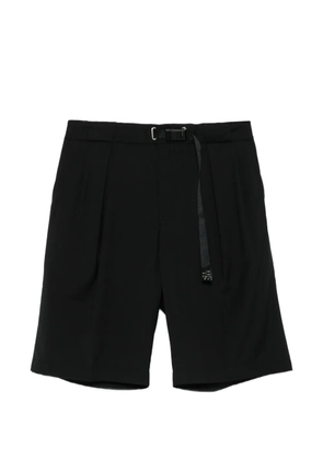 White Sand pleated shorts - Black