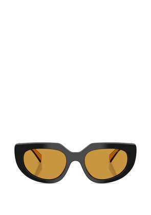 Prada Eyewear geometric-frame sunglasses - Black