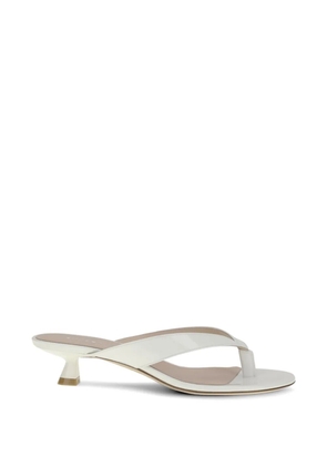 Stuart Weitzman Rio almond-toe thong sandals - White