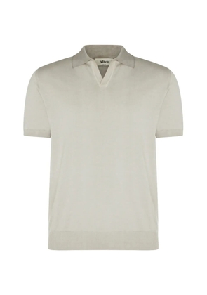 Altea short-sleeved cotton polo shirt - Neutrals