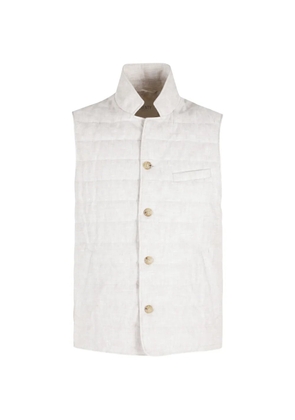 Seventy quilted button vest - Neutrals