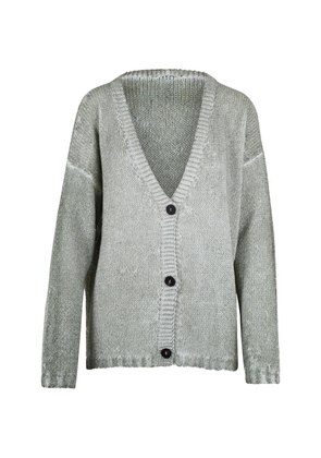 PLOUMANACH button V-neck cardigan - Grey