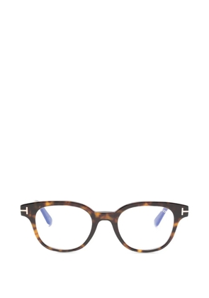 TOM FORD Eyewear geometric frame glasses - Brown
