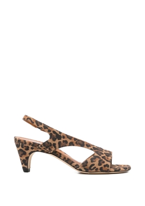 Evaluna animal-print heeled sandals - Brown