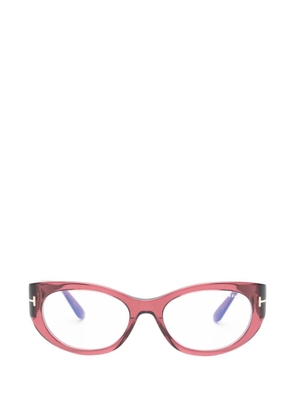 TOM FORD Eyewear oval-frame glasses - Purple