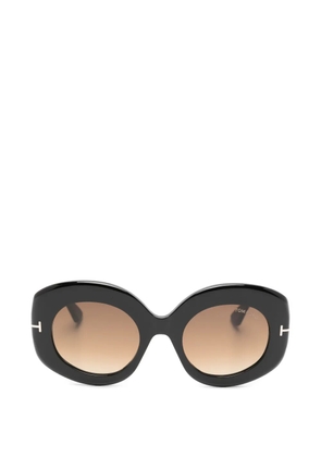 TOM FORD Eyewear Claudette oval-frame sunglasses - Black