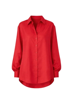 Phisique Du Role Giovanna balloon-sleeve shirt - Red