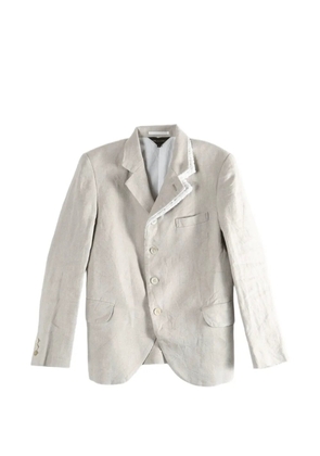 Comme Des Garçons lace-trim blazer - Neutrals