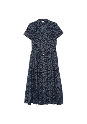 ASPESI animal-print midi dress - Blue