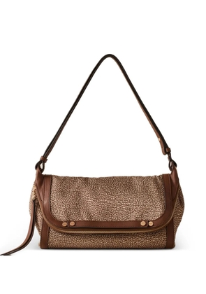 Borbonese small patterned shoulder bag - Neutrals