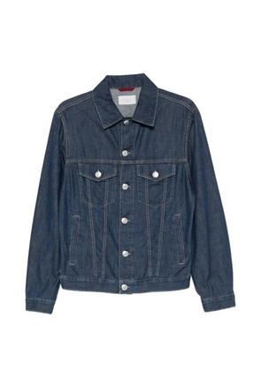 Brunello Cucinelli button denim jacket - Blue