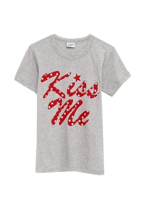 Vaquera Kiss Me printed T-shirt - Grey