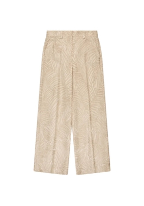 Incotex jacquard straight trousers - Neutrals