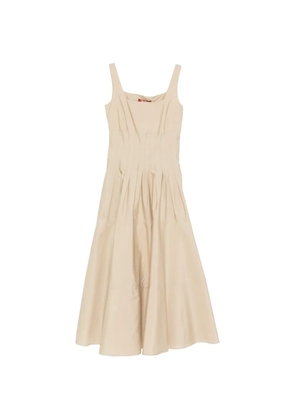 Max Mara pleated midi dress - Neutrals