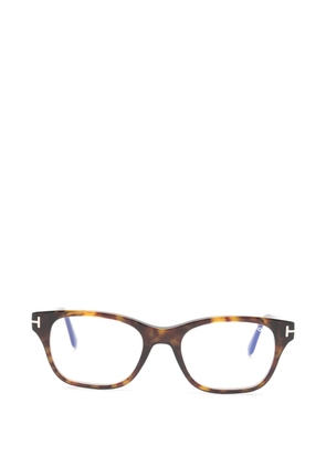 TOM FORD Eyewear rectangle-frame glasses - Brown