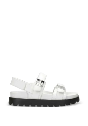 Tory Burch logo-detail sandals - White