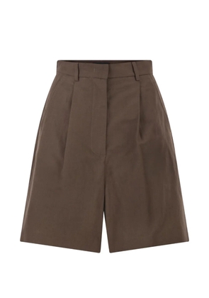 Weekend Max Mara pleatd bermuda shorts - Brown