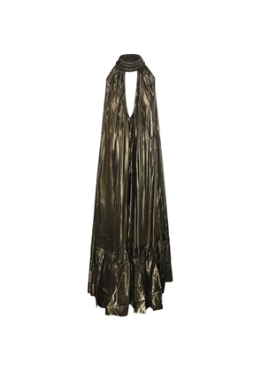 Mes Demoiselles Lumon beaded maxi dress - Metallic