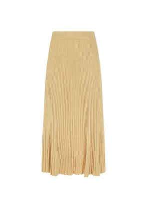 ZIMMERMANN Luna pleated skirt - Gold