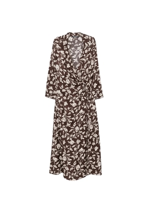 Pennyblack floral-print midi dress - Brown