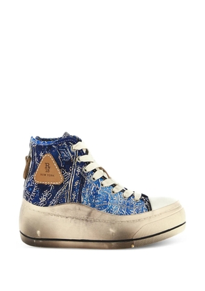 R13 Kurt Bandana platform sneakers - Blue