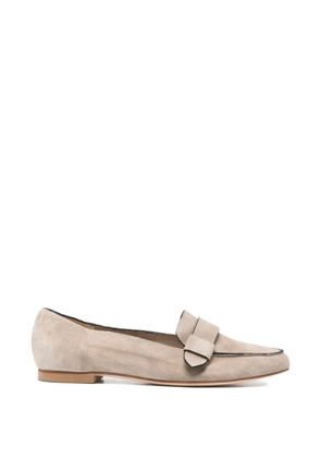 Anna F. knot-detail loafers - Neutrals