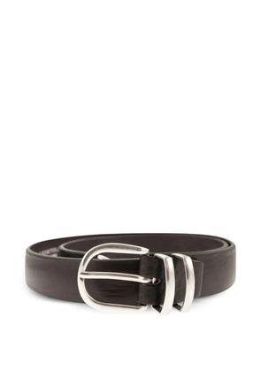 ALBERTO LUTI smooth-buckle belt - Brown