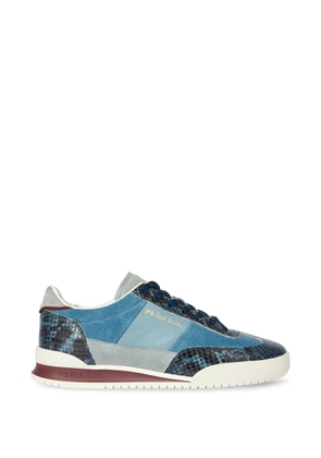 Paul Smith Dover snake-pattern panelled sneakers - Blue