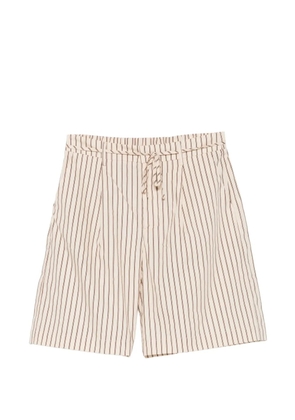 YERSE striped drawstring-fastening shorts - Neutrals