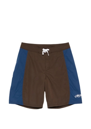 Stüssy colourblock shorts - Brown