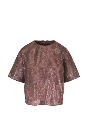 Akris lace blouse - Brown
