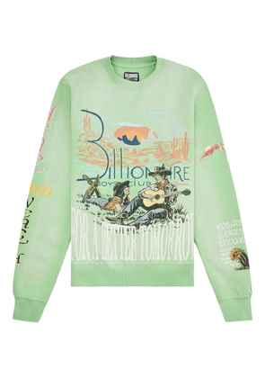Billionaire Boys Club Tomorrow Sunset graphic-print sweatshirt - Green