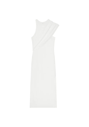 Courrèges asymmetric draped dress - White